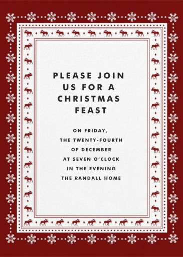 Bullwinkle - Christmas Party Invitation by Paperless Post