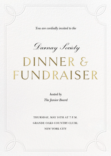 Embossed Border - Invitation by Paperless Post