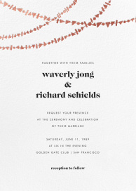 Streamer Shapes (Invitation) - Wedding Invitation by Paperless Post