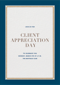 Bold Line (Tall) - Client Appreciation Invitation by The Indigo Bunting