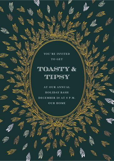 Roi Soleil - Holiday Party Invitation by Ladurée