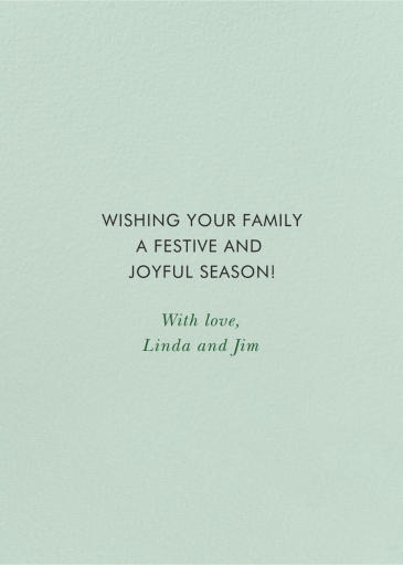 Snowy Tree Farm - Greeting Card by Rifle Paper Co. - Back