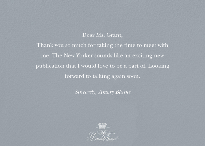 Thank You with Flair - Thank You Card by Bernard Maisner - Back