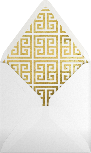 Greek Key (Metallic) - Jonathan Adler Envelope