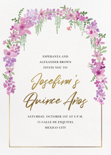 Springline - Quinceañera Invitation by Paperless Post