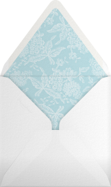 Hydrangea Lace I Save The Date - Oscar de la Renta Envelope