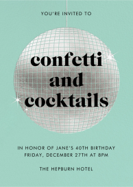 Sparkly Disco Ball by Paperless Post