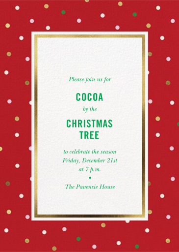 Wrapping Paper - Christmas Party Invitation by kate spade new york