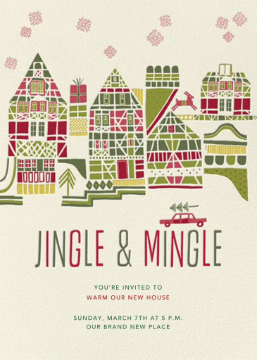 Holiday Town - Housewarming Invitation by Crate & Barrel