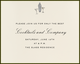 Mini Cocktail Set by Paperless Post