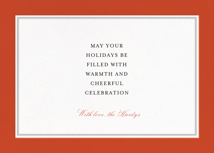 Hampstead Horizontal - Holiday Card by Paperless Post - Back