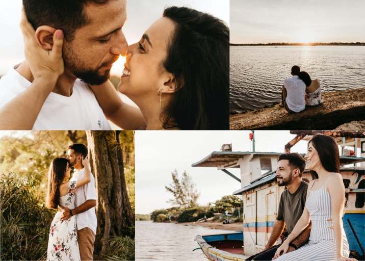 Four Photo Thank You Card - Wedding Announcement by Paperless Post