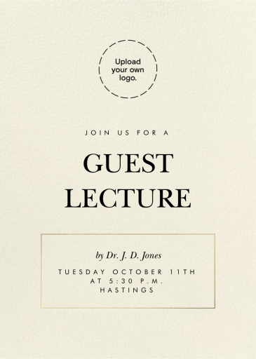 Levant - Seminar Invitation by Paperless Post