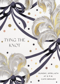 Fleur de Plume - Bridal Shower Invitation by Schumacher