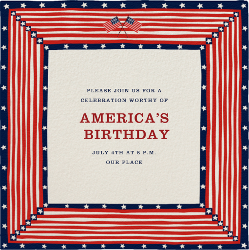 Patriotic Quilt - Invitation by Paperless Post