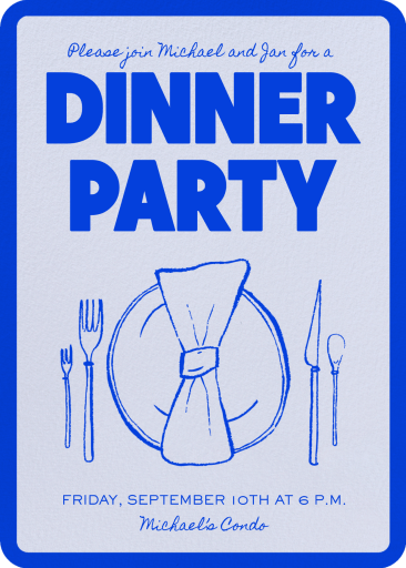 Dinner Napkin - Invitation by Paperless Post