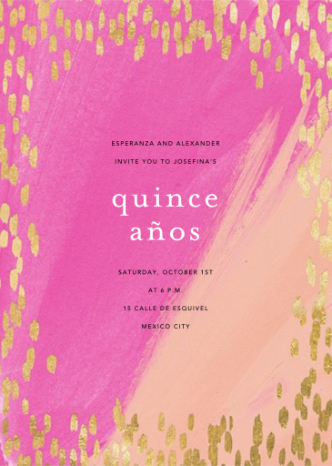 Dappled - Quinceañera Invitation by Ashley G