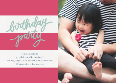 Cabana Birthday (Photo) - Birthday Invitation by Sugar Paper