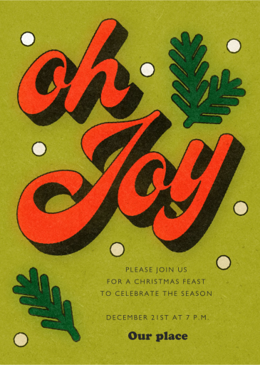 Oh Joy Vintage Holiday - Invitation by Paperless Post