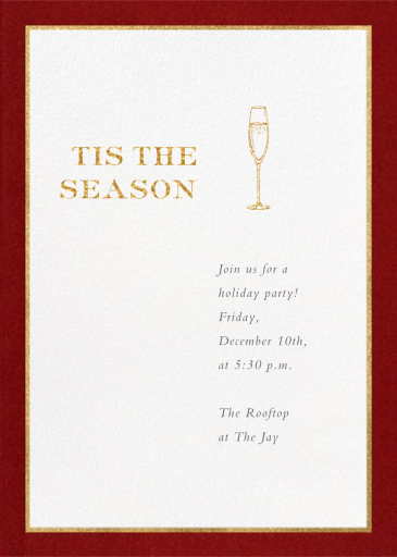 Oro (Tall) - Corporate Holiday Party Invitation by Paperless Post