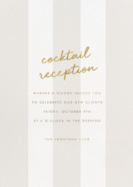 Minimalist Stripe Invitation