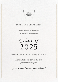 Golden University (Customizable Template) by Paperless Post