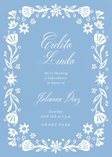 Border Abloom - Baby Shower de Paperless Post