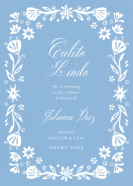 Border Abloom - Baby Shower Invitation by Paperless Post