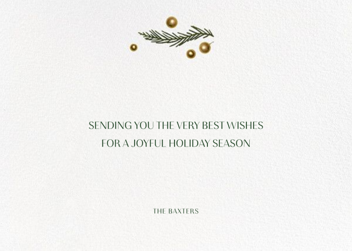 Orange Potpourri - Holiday Card by Paperless Post - Back