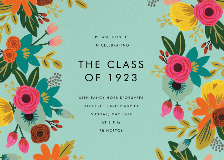 Floral Tropics - Graduation Party Invitation by Rifle Paper Co.
