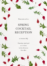 Lush Tulips - Spring Party Invitation by Oscar de la Renta