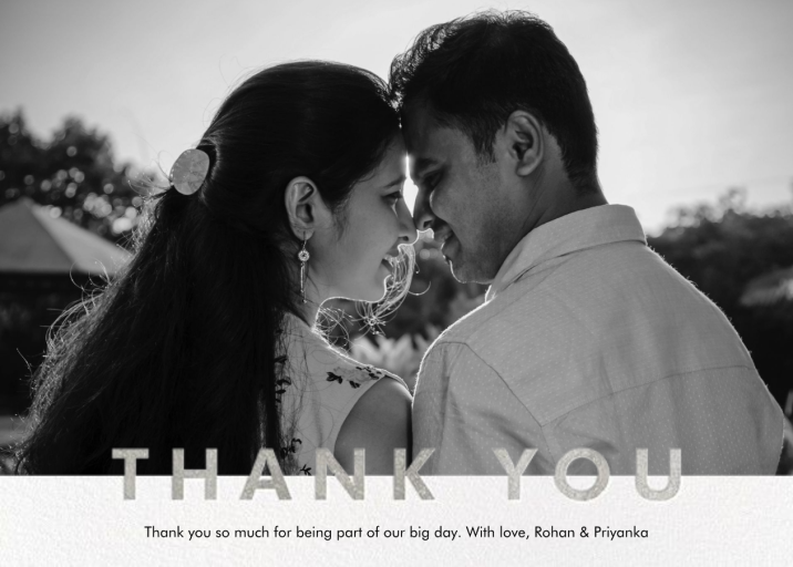 Field of Thanks Photo (Single-Sided) - Thank You Card by Paperless Post