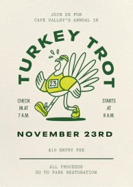 Turkey Trot - Get-Together Invitation by Paperless Post