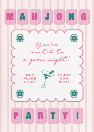 Mahjong Night - Game Night Invitation by Paperless Post