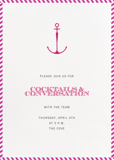 Stripe Border - Cocktail Party Invitation by Paperless Post