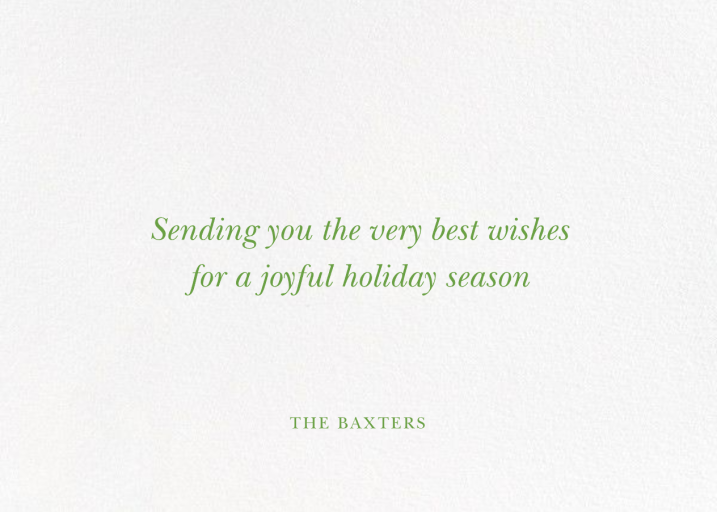 Fir Frame - Holiday Card by Paperless Post - Back