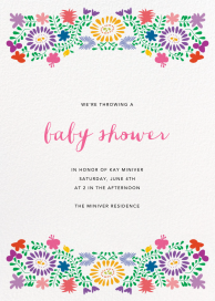 Oaxacan Flowers - Baby Shower Invitation by Paperless Post