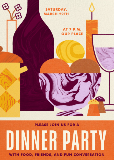 Marble Tablescape - Party Invitation by Paperless Post