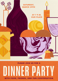 Marble Tablescape by Paperless Post