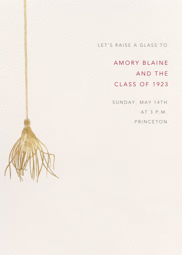 Tassel - Graduation Party Invitation by Paperless Post