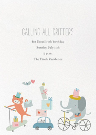 Presents Parade - Birthday Invitation by Little Cube
