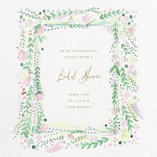 Oh Printemps - Bridal Shower Invitation by mr-boddingtons-studio