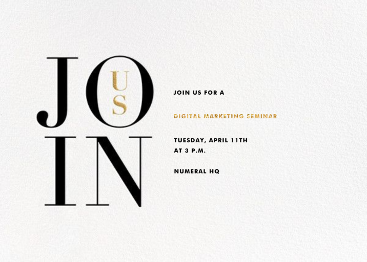 Almaviva - Seminar Invitation by Paperless Post