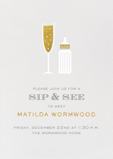 Sip & See - Baby Shower Invitation by Paperless Post