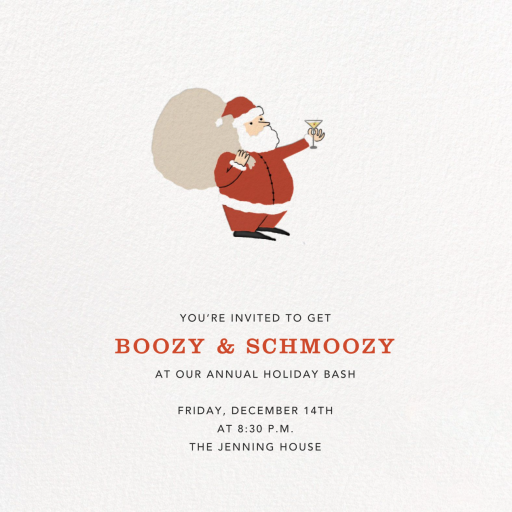 Tiny Toast - Holiday Cocktail Party Invitation by Paperless Post