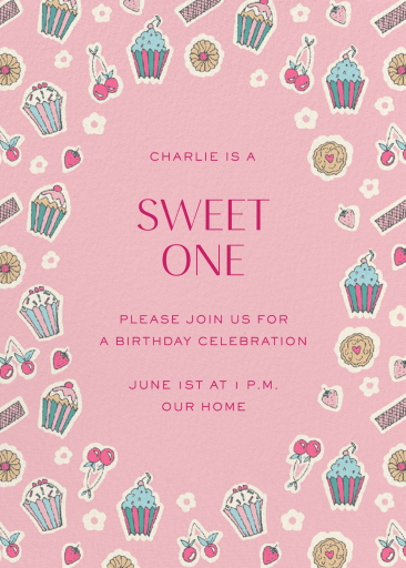 Sweet Stickers - Birthday Invitation by Liberty