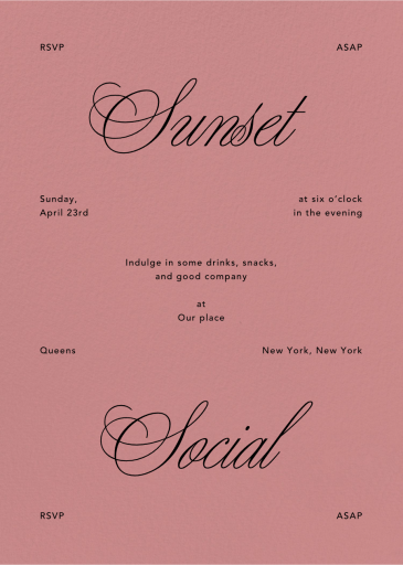 Kindly - Cocktail Party Invitation by Goods Gang