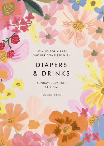 Marguerite Frame - Baby Shower Invitation by Rifle Paper Co.