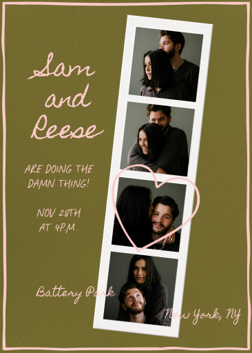 The Candid Look - Wedding Invitation by Paperless Post