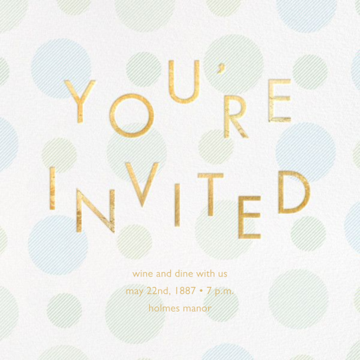 Dashed Dots by Paperless Post